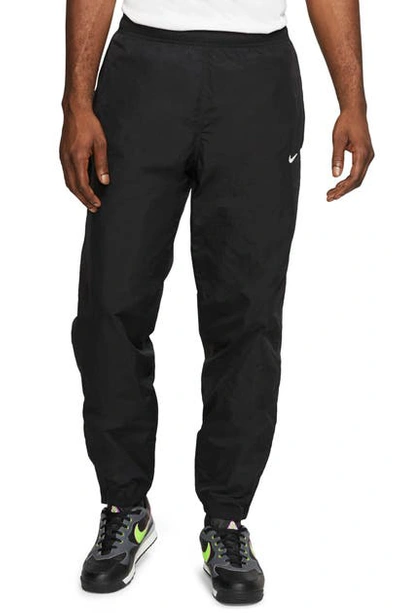 Nike Lab Collection Nrg Nylon Track Pants In Black/ White