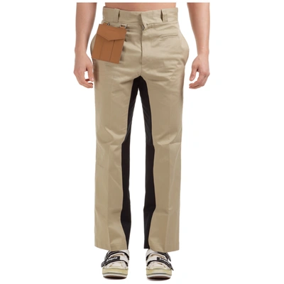 Palm Angels Pocket Straight-leg Trousers In Beige