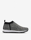 JIMMY CHOO NORWAY EMBELLISHED KNITTED TRAINERS,834-10132-J000123829