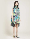BALENCIAGA Printed sleeveless woven mini dress,R00037701