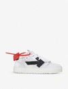 OFF-WHITE OFF COURT ARROW-PATCH SUEDE AND CANVAS LOW-TOP TRAINERS,R00066419