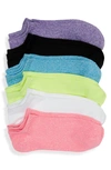 Hue 6 Pack Super-soft Liner Socks In Neon Asst