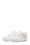 Nike Air Force 1 Shadow Sneaker In White/ Summit White/ Orange
