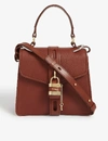 CHLOÉ ABY PEBBLED LEATHER SATCHEL BAG,34995667