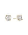 DAVID YURMAN CHATELAINE STUD EARRINGS IN 18K YELLOW GOLD WITH FULL PAVE DIAMONDS, 7MM,PROD229910009