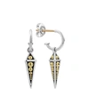 LAGOS KSL 2-TONE PYRAMID DROP EARRINGS,PROD230090315