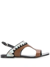 EMILIO PUCCI ABSTRACT PRINT SANDALS