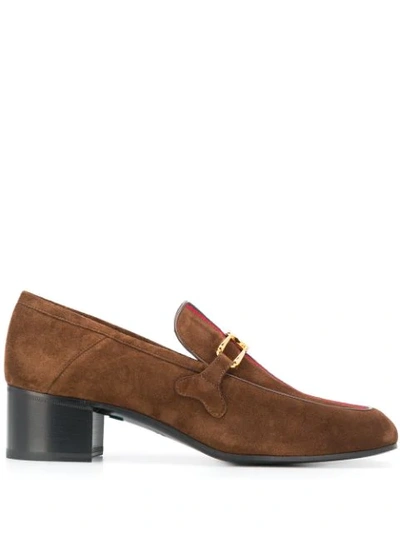 Gucci Lubbock Convertible Loafer Pumps In Brown