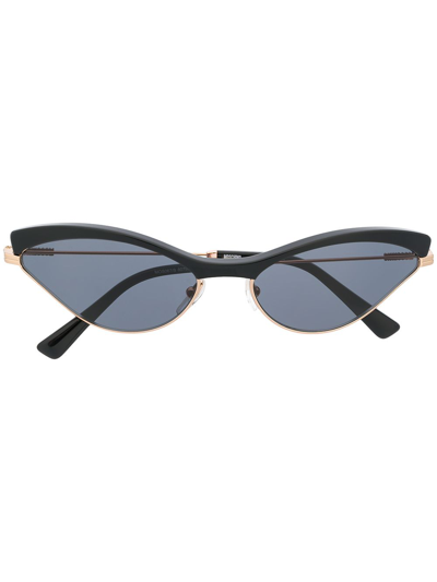 Moschino Eyewear Cat Eye Frame Sunglasses In Black