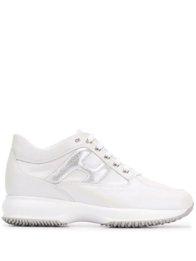 Hogan Interactive Mid-top Trainers In White