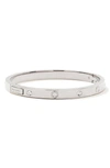 Kate Spade Infinite Spade Bangle In Silver