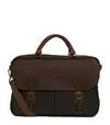 BARBOUR WAXED COTTON BRIEFCASE,15116276