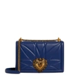 DOLCE & GABBANA LARGE QUILTED LEATHER DEVOTION SHOULDER BAG,15215689