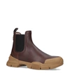 GUCCI LEATHER LEON HYBRID CHELSEA BOOTS,15125415