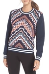 Sweaty Betty Brixton Chevron Sweater In Multi Brixton Chevron Jacquard