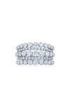 Kwiat Eclipse Multi Row Diamond Ring In White Gold