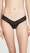 HANKY PANKY CROSS-DYED LEOPARD LOW RISE THONG