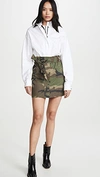 RTA NICCOLA-ZIP SHIRT BELTED SKIRT COMBO