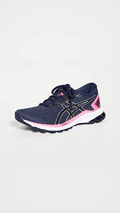 Asics Gt-1000 9 Trainers In Peacoat/black