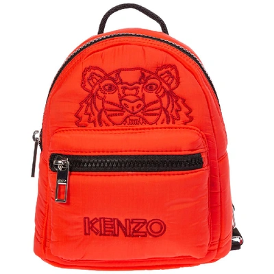 Kenzo Women's Rucksack Backpack Travel  Tiger In Red