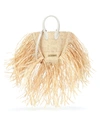 Jacquemus Le Petit Baci Raffia Tote In Beige