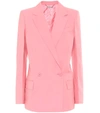 Givenchy Summer Wool Double-breasted Structured Blazer In Pink