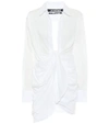 Jacquemus La Robe Bahia Cotton Shirt Dress In White