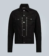 Amiri Mx2 Distressed Denim Jacket In Black