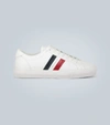 Moncler New Monaco Stripe-detail Sneakers In White