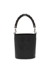 Prada Structured Handle Bucket Bag In Black