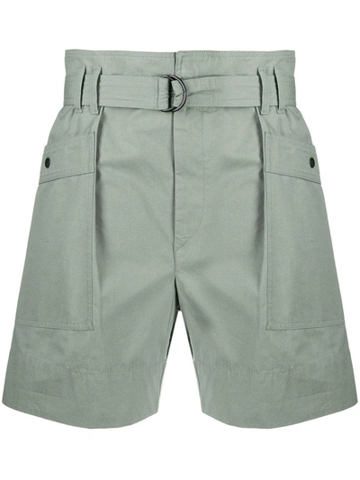 Isabel Marant Étoile Zayna Cotton-twill Cargo Shorts In Khaki