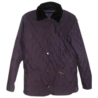 Pre-owned Barbour Short Vest In Purple