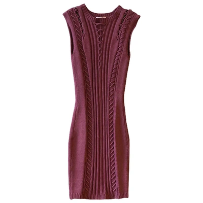 Pre-owned Ronny Kobo Maxi Dress In Burgundy