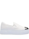 MIU MIU METAL CAP SLIP-ON trainers