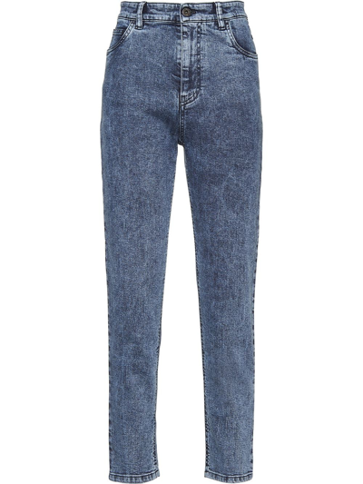 Miu Miu Brooke High-waisted Jeans In Blue