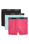 2(X)IST 2(X)IST 3-PACK COTTON BOXER BRIEFS,020304