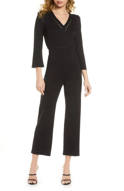 Ali & Jay Neptune's Net Rickrack Trim Jumpsuit In Black