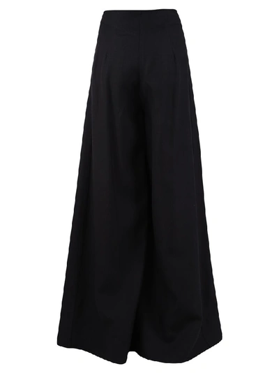 Jacquemus Wide Leg Trousers In Black