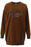 FENDI FENDI LOGO KARLIGRAPHY SWEATSHIRT