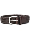 ORCIANI BRAIDED STYLE BUCKLED BELT