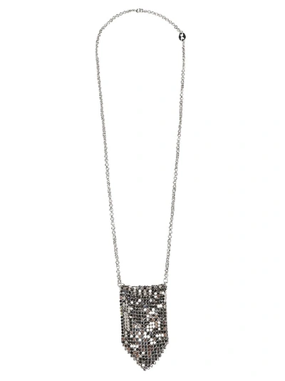 Paco Rabanne Metallic Necklace In Silver