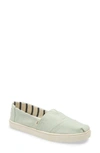 Toms Alpargata Slip-on Sneaker In Green Canvas