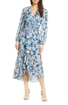 EVER NEW FLORAL LONG SLEEVE DRESS,DRZ11009