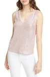 TED BAKER ROBINEE METALLIC TANK,242453-ROBINEE-WMB