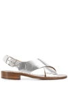 Church's Rhonda Crossover Sandals In Metallic