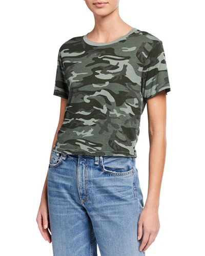 Amo Denim Babe Camo Tee In Surplus Camo