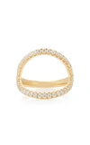 Anita Ko Arc 18k Gold Diamond Ring In Gold