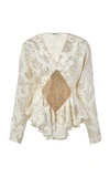 RODARTE SEQUIN-DETAILED JACQUARD BLOUSE,778054