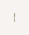 MARIA TASH 18CT DIAMOND DELIA AND CHAIN WRAP SINGLE STUD EARRING,000698240