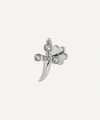 MARIA TASH 18CT DIAMOND TRINITY HILT DAGGER SINGLE THREADED STUD EARRING LEFT,000698256